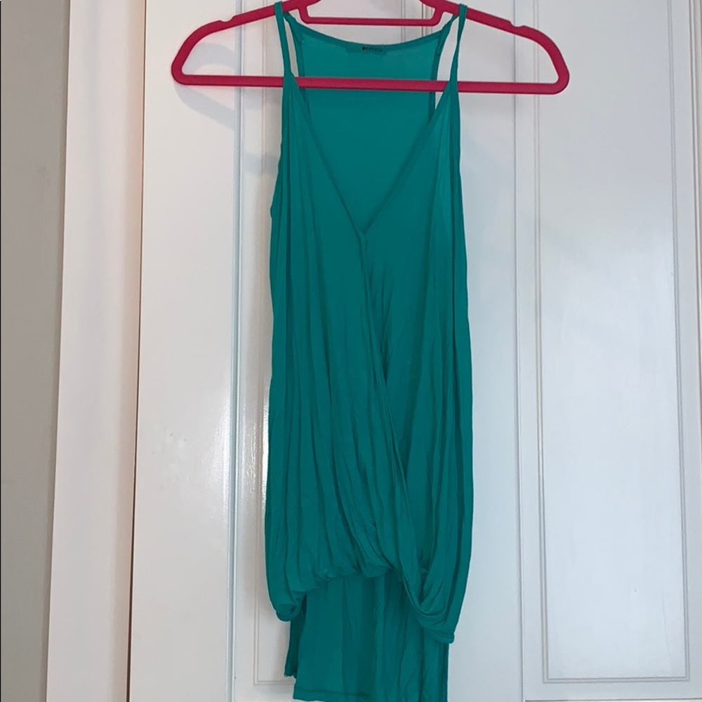 LA Made teal tank top